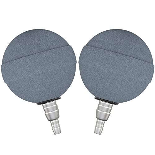 Pawfly Aquarium 5cm Luftstein Kugel Blasen-Diffusor Blasenfreigabe-Werkzeug für Luftpumpen Fischtanks Eimer Teiche und DWC Reservoirs, 2er-Pack‌ von Pawfly