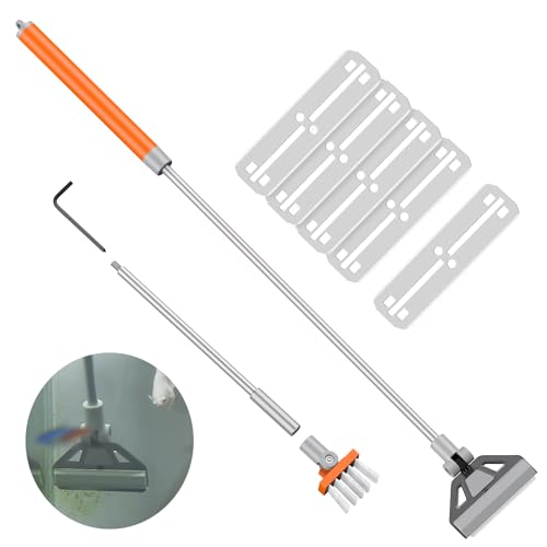 Pawfly Aquarium Algenschaber für Glas 2 in 1 Aquarienreiniger mit Bürste & 5 Edelstahlklingen Aquarium Glasreiniger Aquarium Reinigungswerkzeug für Riffpflanzenbecken Glasschaber für Aquarien Pawfly Aquarium Algenschaber für Glas 2 in 1 Aquarienreiniger mit Bürste & 5 Edelstahlklingen Aquarium Glasreiniger Aquarium Reinigungswerkzeug für Riffpflanzenbecken Glasschaber für Aquarien von Pawfly
