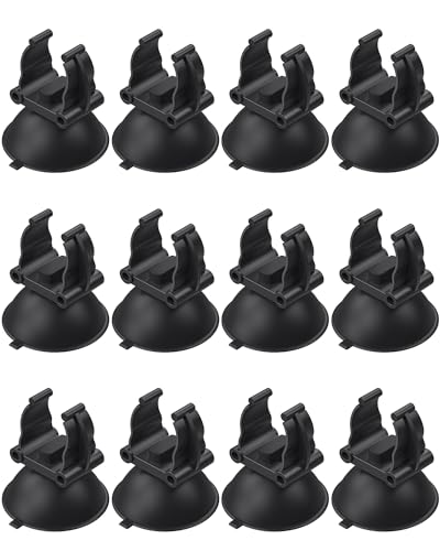 Pawfly Aquarium-Heizung Saugnäpfe Aquarienröhre Licht Saugnapfhalter 1,7 cm Befestigungsklammern für Aquarium Heizstab und Unterwasserlicht (Nicht für Luftschlauch), 12er-Pack von Pawfly