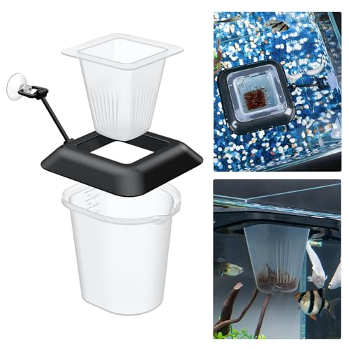 Pawfly Aquarium Red Worm Fish Feeder Floating Bloodworm Feeding Cup für Fish Tank Mehrzweck-Fischfutter Halter Container mit Saugnapf Messbecher Kunststoff-Futterkorb Pawfly Aquarium Red Worm Fish Feeder Floating Bloodworm Feeding Cup für Fish Tank Mehrzweck-Fischfutter Halter Container mit Saugnapf Messbecher Kunststoff-Futterkorb von Pawfly