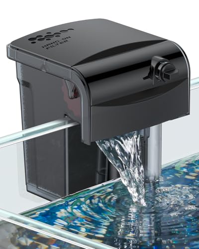 Pawfly 3W Aquarium Filter - 19L Hängender Außenfilter, 246L/H mit Wasserrad, Verstellbarer Wasserpumpe & Ölabscheider, Ultra Leiser HOB Filter für Aquarien Pawfly 3W Aquarium Filter - 19L Hängender Außenfilter, 246L/H mit Wasserrad, Verstellbarer Wasserpumpe & Ölabscheider, Ultra Leiser HOB Filter für Aquarien von Pawfly
