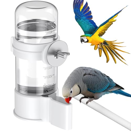 Pawfly Vogel Wasserspender, Automatischer Vogel Wasserspender, Kunststoff Vogelkäfig Wasserspender für Sittich Wellensittich Wellensittich Unzertrennliche (Nicht geeignet für Futter) von Pawfly