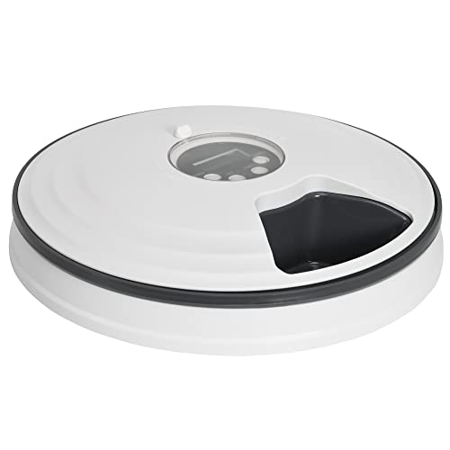 PawHut Futterautomat mit 6 Fächern für Katzen Hunde Haustiere automatisch 4 Mahlzeiten programmierbarer Futterspender mit LED-Display Timer Weiß+Grau Ø30,5 x 7,2H cm PawHut Futterautomat mit 6 Fächern für Katzen Hunde Haustiere automatisch 4 Mahlzeiten programmierbarer Futterspender mit LED-Display Timer Weiß+Grau Ø30,5 x 7,2H cm von PawHut
