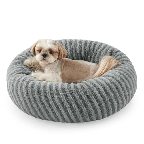 Pawk Rund Hundebett Kleine Hunde, Waschbares Teddy-Fell Hundekorb mit abnehmbarem Bezug, Katzenbett mit Rutschfester Unterseite für kleine Hunde und Katzen bis 9 kg,58x58x20cm Pawk Rund Hundebett Kleine Hunde, Waschbares Teddy-Fell Hundekorb mit abnehmbarem Bezug, Katzenbett mit Rutschfester Unterseite für kleine Hunde und Katzen bis 9 kg,58x58x20cm von Pawk