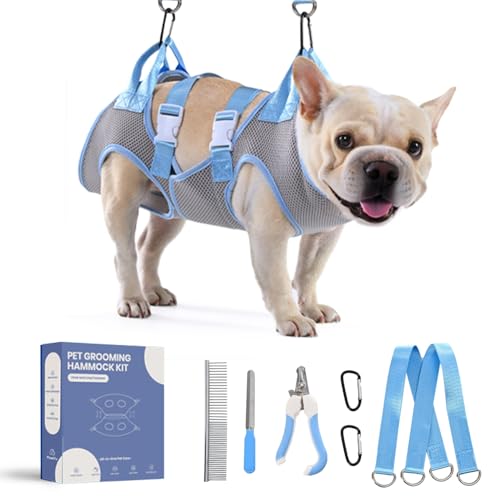 Pawlify Verstellbares Hundepflegegeschirr für Hunde, Hellgrau, Größe M Pawlify Verstellbares Hundepflegegeschirr für Hunde, Hellgrau, Größe M von Pawlify