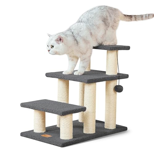Pawque Hundetreppe & Katzenkratzbaum, Haustiertreppe für hohe Betten, Couch, hochfeste Bretter, hält bis zu 68 kg, für den Innenbereich, kleine Katzen, Kätzchen, Hunde, Klettern, Spielen, 3 Pawque Hundetreppe & Katzenkratzbaum, Haustiertreppe für hohe Betten, Couch, hochfeste Bretter, hält bis zu 68 kg, für den Innenbereich, kleine Katzen, Kätzchen, Hunde, Klettern, Spielen, 3 von Pawque
