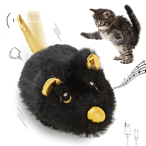 Pawsayes Katzenmaus Spielzeug (schwarz) von Pawsayes