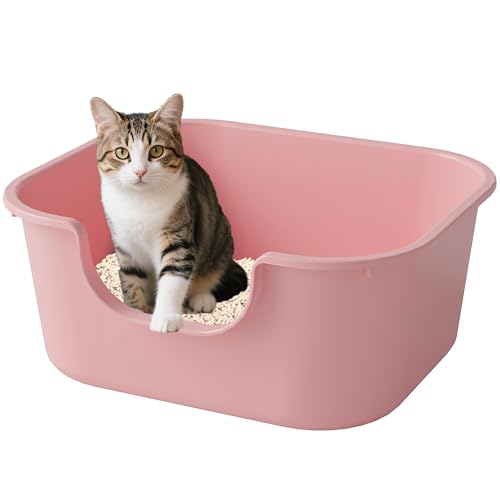 Pawsayes Katzentoilette mit hoher Seite und niedrigem Schwelleneingang, auslaufsicher, Katzentoilette, Katzentoilette, Katzentoilette, Spritzschutz Pawsayes Katzentoilette mit hoher Seite und niedrigem Schwelleneingang, auslaufsicher, Katzentoilette, Katzentoilette, Katzentoilette, Spritzschutz von Pawsayes