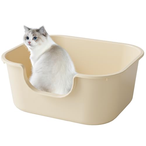 Pawsayes Katzentoilette mit hoher Seite und niedrigem Schwelleneingang, auslaufsicher, Katzentoilette, Katzentoilette, Katzentoilette, Spritzschutz Pawsayes Katzentoilette mit hoher Seite und niedrigem Schwelleneingang, auslaufsicher, Katzentoilette, Katzentoilette, Katzentoilette, Spritzschutz von Pawsayes