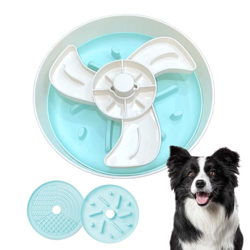 Pawsayes Slow Feeder Hundenäpfe, Anti-Ersticken Großes Puzzle Slow Feeder Food Dog Bowl mit Zwei Fütterungsmatten, Rutschfester Spaß Langsames Fressen Trocken- und Nassfutter Hunde Geschirr für von Pawsayes