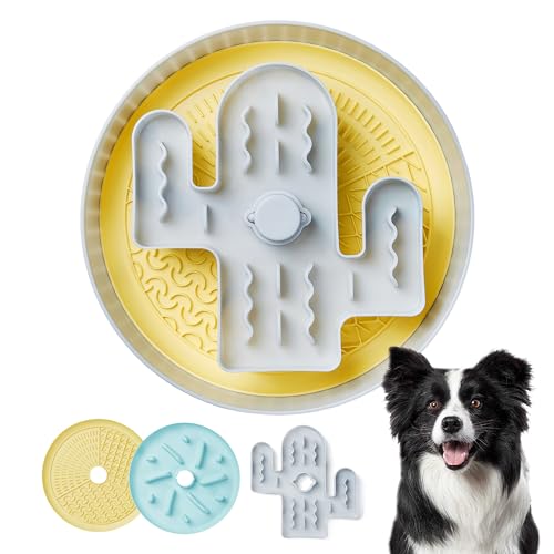 Pawsayes Slow Feeder Hundenäpfe, Anti-Ersticken Großes Puzzle Slow Feeder Food Dog Bowl mit Zwei Fütterungsmatten, Rutschfester Spaß Langsames Fressen Trocken- und Nassfutter Hunde Geschirr für von Pawsayes