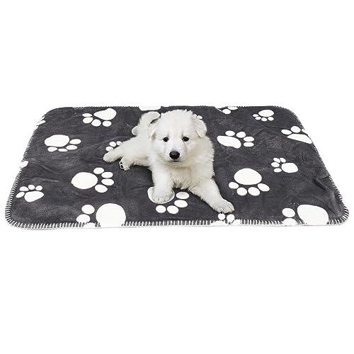 Pawsee Wasserdicht Hundedecke Katzendecke mit Pfotenabdruck, Waschbar Fleece Sherpa Hundehandtuch für Couch Bett Outdoor, wasserdichte Tagesdecke Bettschutz Sofa Überwurf Sofabezug, 75 x 50 cm Pawsee Wasserdicht Hundedecke Katzendecke mit Pfotenabdruck, Waschbar Fleece Sherpa Hundehandtuch für Couch Bett Outdoor, wasserdichte Tagesdecke Bettschutz Sofa Überwurf Sofabezug, 75 x 50 cm von Pawsee