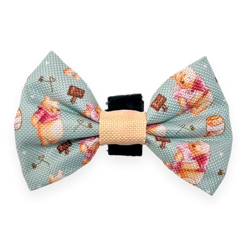 Pawesome Paws Boutique Winnie Puuh Disney Fliege für Hunde, Oxford-Stoff mit einfachem Verschluss für stilvolle Hunde von Pawsome Paws Boutique