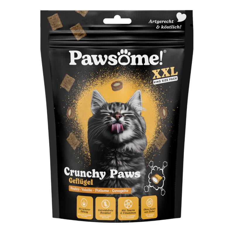 Pawsome Crunchy Paws - Sparpaket: Geflügel (3 x 150 g) von Pawsome