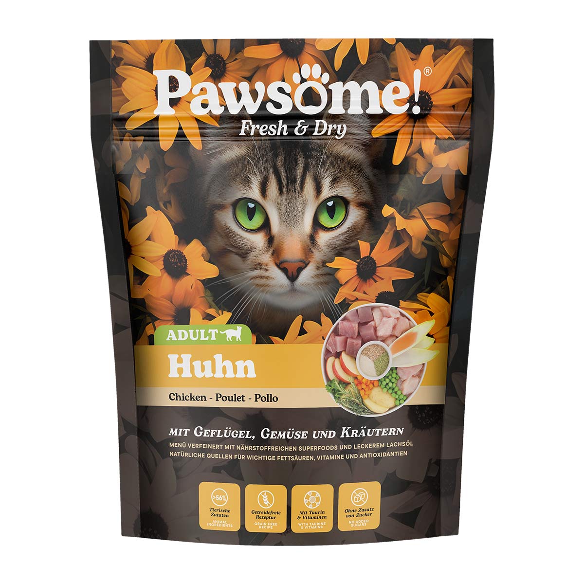Pawsome Fresh & Dry Adult Huhn 750g Pawsome Fresh & Dry Adult Huhn 750g von Pawsome!