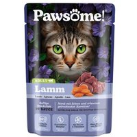 Pawsome Nassfutter Katze, Adult, Lamm 28x85 g von Pawsome
