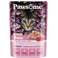 Pawsome Nassfutter Kitten, Pute 28x85 g von Pawsome