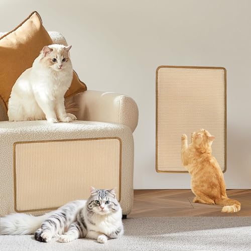 Pawtasy Kratzmatte Katze Wand Kratzbrett 2 Stück Natürlich Sisal Kratzteppich Widerstandsfähig Kratzpads für Katzen Kratzbretter Sisalmatte Beige 59x39 cm Pawtasy Kratzmatte Katze Wand Kratzbrett 2 Stück Natürlich Sisal Kratzteppich Widerstandsfähig Kratzpads für Katzen Kratzbretter Sisalmatte Beige 59x39 cm von Pawtasy