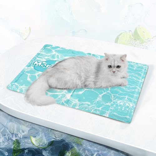 Pawtasy Kühlmatte Hund, Kühldecke für Hunde und Katzen, Kühlkissen mit Ungiftiges Gel, Hundekühlmatte Selbstkühlend für Große Mittelgroße Haustiere, Kühlende Hundematte - S 50 x 40 cm von Pawtasy
