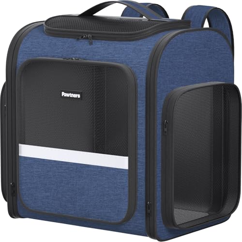 Haustier-Rucksack, Blau von Pawtners