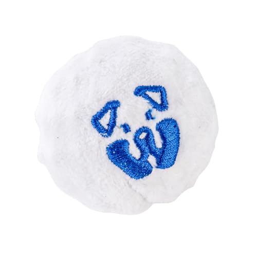 Barky Balls – 2-in-1 Quietschende Hundespielzeugbälle (2 Stück) – Plüsch-überzogene Gummibälle für kleine & mittelgroße Hunde – langlebig, federnd, kaufreundlich – interaktives Hundespielzeug zum von Pawty Dog Toys