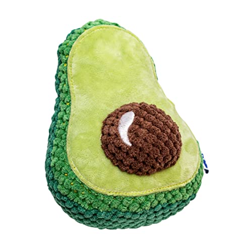 Pawty Dog Toys - Avocado Plüsch Hundespielzeug - Quietschendes Geschenk für Welpen Geburtstag - Niedliches Spielzeug für kleine bis mittelgroße Hunde - Langlebiges Spielzeug für aggressiven Kauer - von Pawty Dog Toys