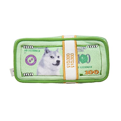 Pawty Dog Toys - Cash Money Hundespielzeug - Plüsch Niedlich Einzigartiges Parodie Spielzeug mit Quietscher - Lustiges Geburtstagsgeschenk Kleine Mittlere Hunde Premium Qualität - Einzigartiges Design von Pawty Dog Toys