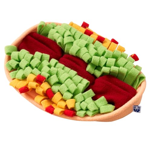 Pawty Dog Toys - Chewpotle Bowl Interaktives Spielzeug - Interaktive Schnüffelmatte Futternapf - Niedliche kauresistente interaktive Matte Spielzeug - Niedliche Hundegeschenke für Lieblingshund von Pawty Dog Toys