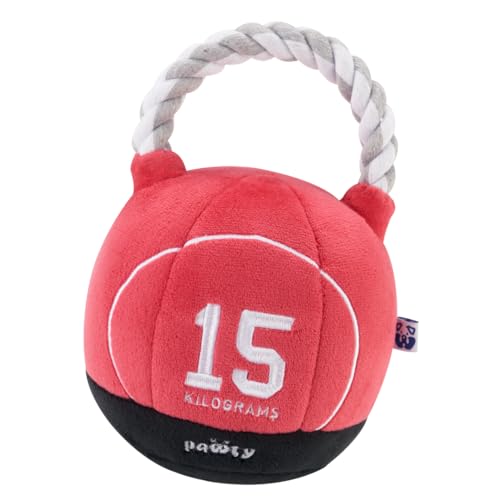 Pawty Dog Toys - Kettlebell Interaktives Hundespielzeug - Parodie süßes Plüschtier - Apportieren & Tauziehen - Parodie Kauspielzeug - Niedliche Hundegeschenke für Lieblingshund Geburtstag Pawty Dog Toys - Kettlebell Interaktives Hundespielzeug - Parodie süßes Plüschtier - Apportieren & Tauziehen - Parodie Kauspielzeug - Niedliche Hundegeschenke für Lieblingshund Geburtstag von Pawty Dog Toys