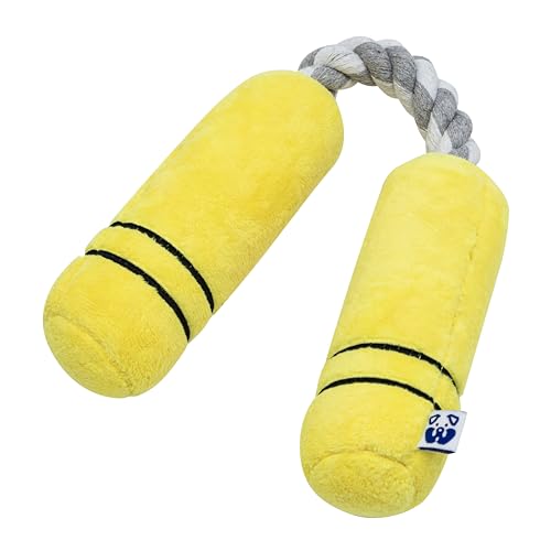 Pawty Dog Toys - Nunchucks Interaktives Hundespielzeug – Parodie süßes Plüschtier – Apportieren & Tauziehen – Parodie Kauspielzeug – niedliche Hundegeschenke für Lieblingshundgeburtstag von Pawty Dog Toys