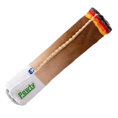 Pawty Dog Toys - Rollendes interaktives Gelenk-Hundespielzeug – Weed Doobie Parodie Schnüffelmatte – niedliches Geburtstagsgeschenk für kleine bis mittelgroße Hunde – Verstecken Sie Leckerlis zum von Pawty Dog Toys