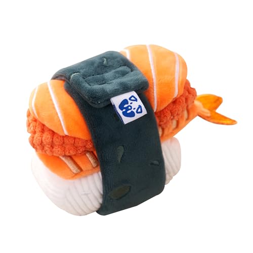 Pawty Dog Toys Sushi-Set – Interaktives Parodie aus Plüsch in Lebensmittelform mit Quietscher – Apportieren Sie süßes Kauspielzeug – niedliche Hundegeschenke für Lieblingshund Geburtstag – für kleine, von Pawty Dog Toys