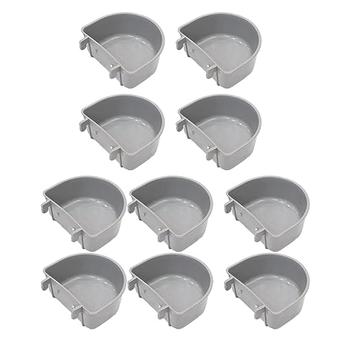 10 x hängende Futternäpfe für Hundekäfige, Futter- und Wassernäpfe für Kleintiere, 9 x 7 x 3,5 cm von PawwJoy