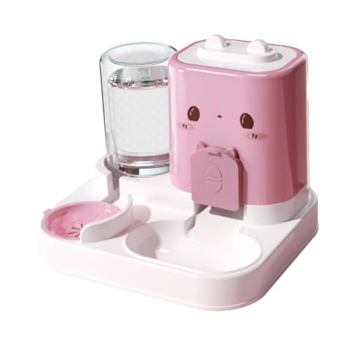 2-in-1 Automatischer Futternapf für Haustiere und Wasserspender, abnehmbarer Futternapf für Katzen und kleine Hunde, mit 1800 ml Futterkapazität von PawwJoy