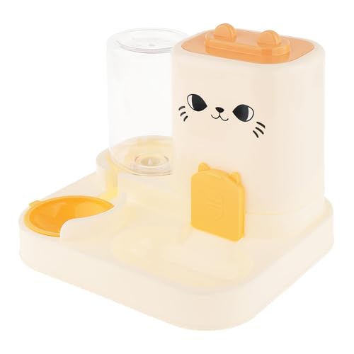 2-in-1 Automatischer Futterspender für Haustiere und Wasserspender, 1800 ml Trockenfutter und 800 ml Wasserkapazität, tragbarer Katzenfutternapf und Trinkbehälter für Kleintiere, Hunde, Katzen, Gelb 2-in-1 Automatischer Futterspender für Haustiere und Wasserspender, 1800 ml Trockenfutter und 800 ml Wasserkapazität, tragbarer Katzenfutternapf und Trinkbehälter für Kleintiere, Hunde, Katzen, Gelb von PawwJoy