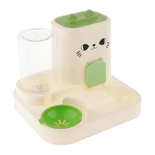 2-in-1 Automatischer Futterspender für Haustiere und Wasserspender, 1800 ml Trockenfutter und 800 ml Wasserkapazität, tragbarer Katzenfutternapf und Trinkbehälter für Kleintiere, Hunde, Katzen, Grün 2-in-1 Automatischer Futterspender für Haustiere und Wasserspender, 1800 ml Trockenfutter und 800 ml Wasserkapazität, tragbarer Katzenfutternapf und Trinkbehälter für Kleintiere, Hunde, Katzen, Grün von PawwJoy