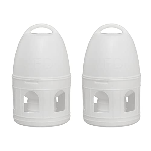 2 x Vogel-Wassertränke, automatischer Futterspender mit großem Fassungsvermögen, Bewässerungsbehälter mit hängendem Griff für Sittiche, Tauben, Papageien, Enten, Tauben 2 x Vogel-Wassertränke, automatischer Futterspender mit großem Fassungsvermögen, Bewässerungsbehälter mit hängendem Griff für Sittiche, Tauben, Papageien, Enten, Tauben von PawwJoy