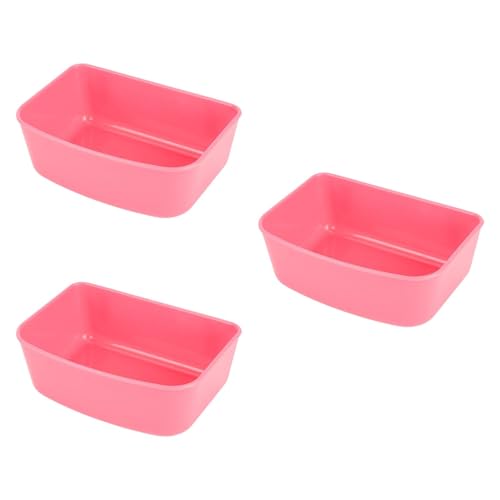 3 x Haustierkäfig-Hängeschalen für Hundehütte, Wasserfutter, Futternapf für Welpen, Kätzchen, Katzen, Kleintiere, 12,8 x 9,1 x 4,6 cm von PawwJoy