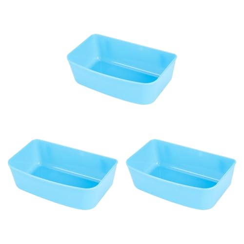 3 x Haustierkäfige, hängende Näpfe, tragbarer Futternapf für Drahtkäfige, Kisten, Reisehütte für Katzen, Hunde, kleine Haustiere, Blau 3 x Haustierkäfige, hängende Näpfe, tragbarer Futternapf für Drahtkäfige, Kisten, Reisehütte für Katzen, Hunde, kleine Haustiere, Blau von PawwJoy