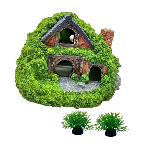 Aquarium-Dekoration, Lochschutz für Betta-Fische, Mini-Garten, Landschaftsbau, kleine Fische, Versteck aus stabilem Harz, 13 x 12,5 x 9 cm, doppellagig Aquarium-Dekoration, Lochschutz für Betta-Fische, Mini-Garten, Landschaftsbau, kleine Fische, Versteck aus stabilem Harz, 13 x 12,5 x 9 cm, doppellagig von PawwJoy