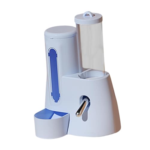Automatischer Hamster-Futterspender mit Wasserflasche, großes Fassungsvermögen, 125 ml, multifunktional, automatischer Flaschenspender für Kaninchen, kleine Haustiere, Weiß, 125 ml, Blau Automatischer Hamster-Futterspender mit Wasserflasche, großes Fassungsvermögen, 125 ml, multifunktional, automatischer Flaschenspender für Kaninchen, kleine Haustiere, Weiß, 125 ml, Blau von PawwJoy