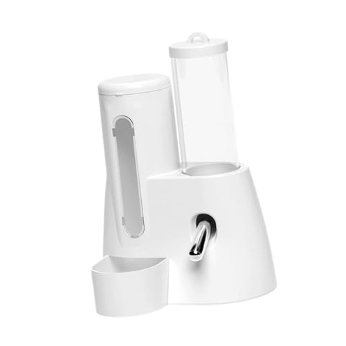 Automatischer Hamster-Futterspender mit Wasserflasche, großes Fassungsvermögen, 125 ml, multifunktional, automatischer Flaschenspender für Kaninchen, kleine Haustiere, Weiß, 125 ml, Weiß Automatischer Hamster-Futterspender mit Wasserflasche, großes Fassungsvermögen, 125 ml, multifunktional, automatischer Flaschenspender für Kaninchen, kleine Haustiere, Weiß, 125 ml, Weiß von PawwJoy