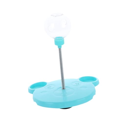 Bear Slow Feeder Spielzeug, interaktiver Leckerli-Ball, Futterspender für Hunde, Katzen, Welpen, Kätzchen, Indoor-Übung, Rosa- Blauer Bär von PawwJoy