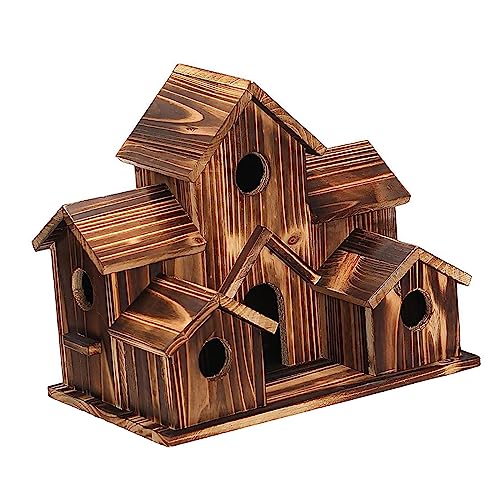 Bluebird Finkenhaus Rustikales Holz Vogelhaus mit 5 Löchern für Außen Kolibri Häuser Terrasse Rasen Zäune Haus Bluebird Finkenhaus Rustikales Holz Vogelhaus mit 5 Löchern für Außen Kolibri Häuser Terrasse Rasen Zäune Haus von PawwJoy