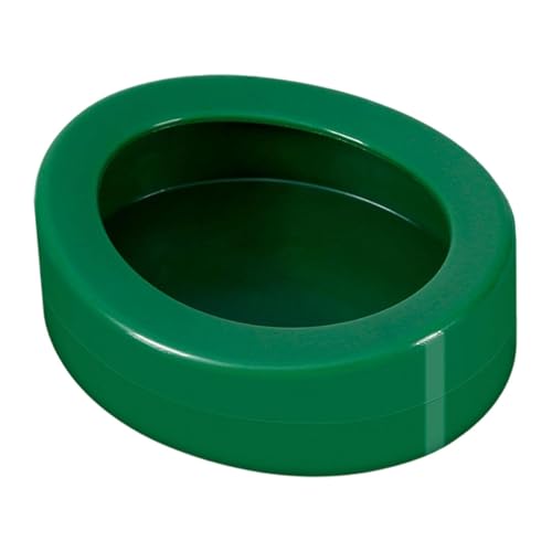 Futternapf für Reptilien, ausbruchsicher, Amphibien-Futternapf, stabil, Anti-Umkehr, Aquarium-Zubehör, 10,7 x 8,6 x 3,7 cm, Grün von PawwJoy