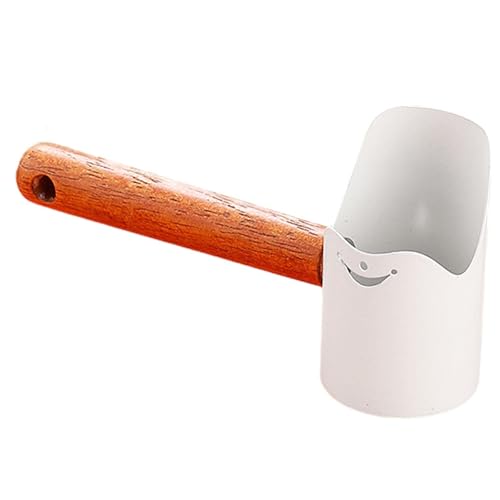 Futterschaufel für Haustiere, multifunktional, Karbonstahl, mit Holzgriff, für Katzen, Hunde, Vögel, Kaninchen, Trockenfutter, Leckerlis, 12,9 cm, Weiß Futterschaufel für Haustiere, multifunktional, Karbonstahl, mit Holzgriff, für Katzen, Hunde, Vögel, Kaninchen, Trockenfutter, Leckerlis, 12,9 cm, Weiß von PawwJoy