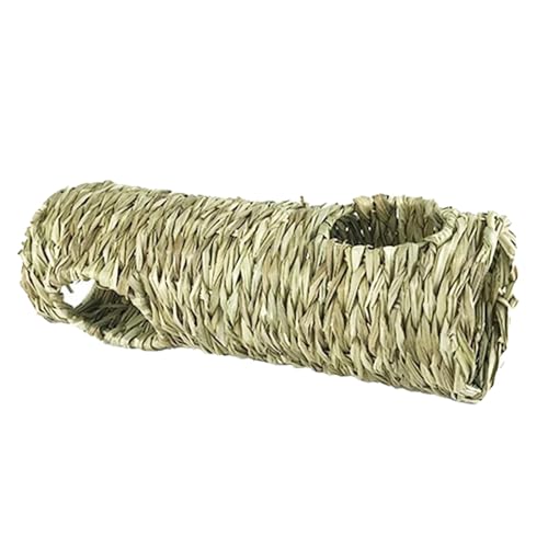Hamster-Grass-Tunnel, interaktives Spielzeug, Heubett, Käfig, Hütte, Tunnel, Strohhaus für Hamster, Ratten, Eichhörnchen, Frettchen, 50 x 16 cm Hamster-Grass-Tunnel, interaktives Spielzeug, Heubett, Käfig, Hütte, Tunnel, Strohhaus für Hamster, Ratten, Eichhörnchen, Frettchen, 50 x 16 cm von PawwJoy