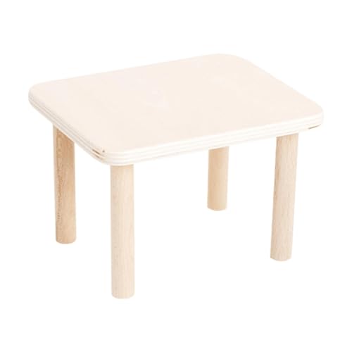 Hamster Spielplattform aus Holz, stabile Dekoration mit Säulen, stehend, Holz-Hamster-Plattform für kleine Tiere, Maus, S von PawwJoy