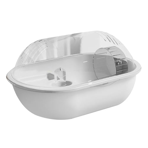 Hamsterkäfig mit Wasserflasche für Mäuse, Igel, Zuckergleiter, Meerschweinchen, Grau von PawwJoy