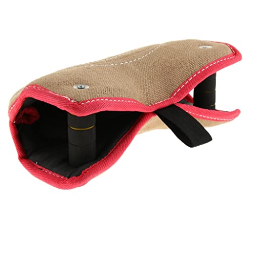 Hundebeiß-Trainingskissen mit 2 Griffen - Beiß-Jute-Zerren, Trainingsgeräte für mittelgroße und große Hunde, Keil-Bisskissen für Welpentraining, interaktives Spielen - Beige Hundebeiß-Trainingskissen mit 2 Griffen - Beiß-Jute-Zerren, Trainingsgeräte für mittelgroße und große Hunde, Keil-Bisskissen für Welpentraining, interaktives Spielen - Beige von PawwJoy